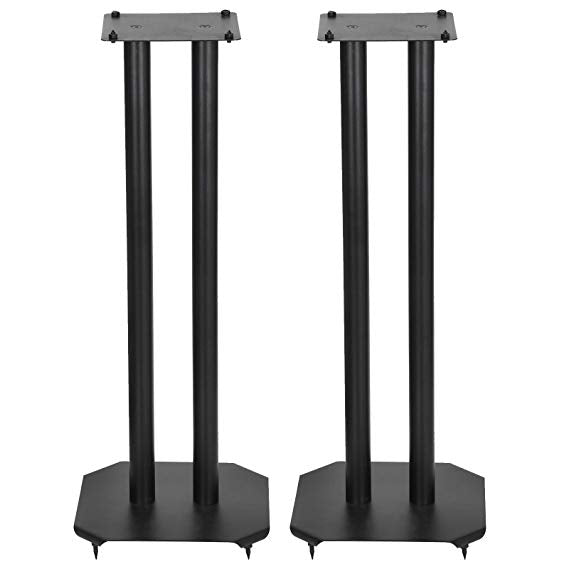 ZENY Set of 2 Heavy Duty Premium Universal Floor Speaker Stands for Surround Sound & Book Shelf