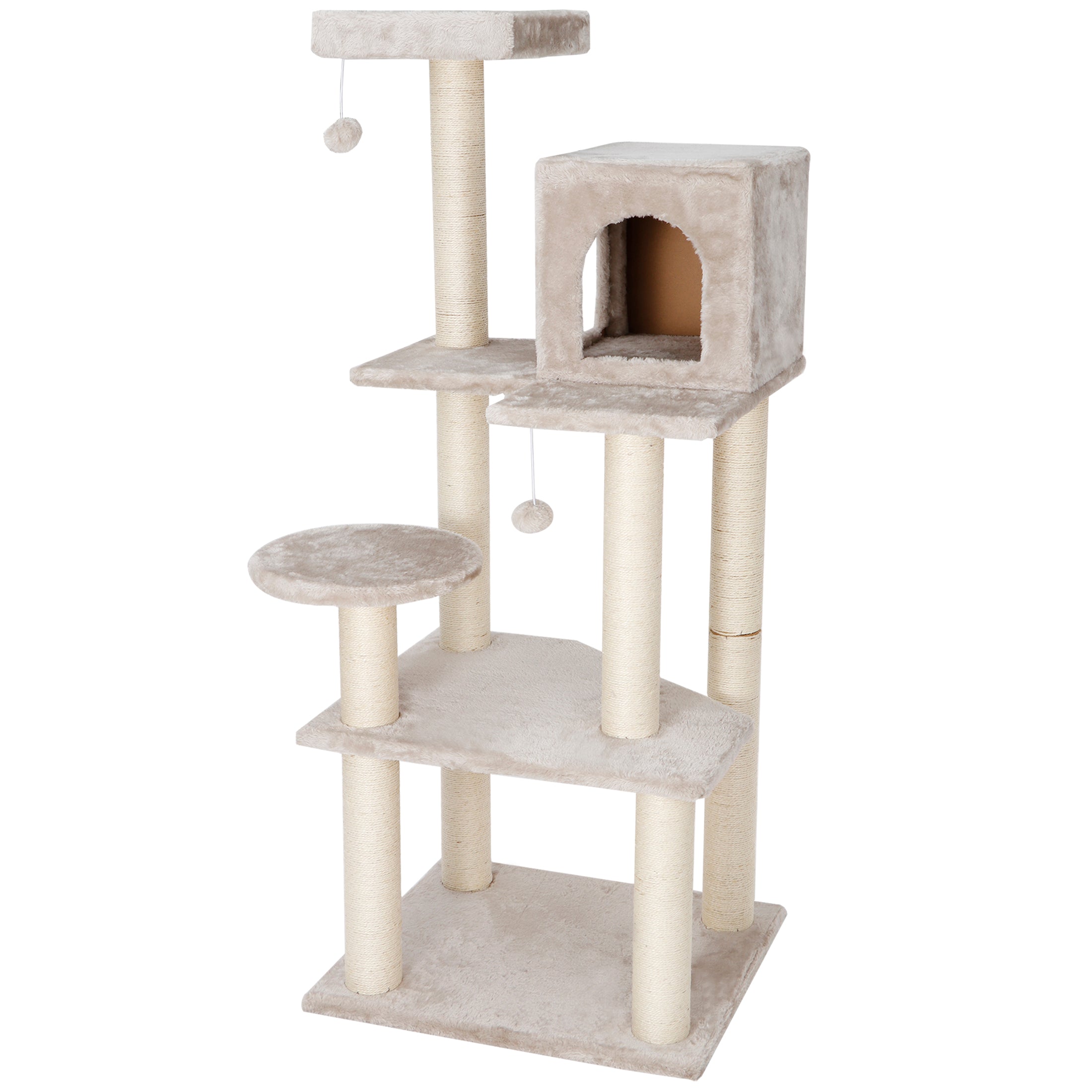 ZENY 56in Cat Trees with Sisal Scratching Posts Perches and Condo