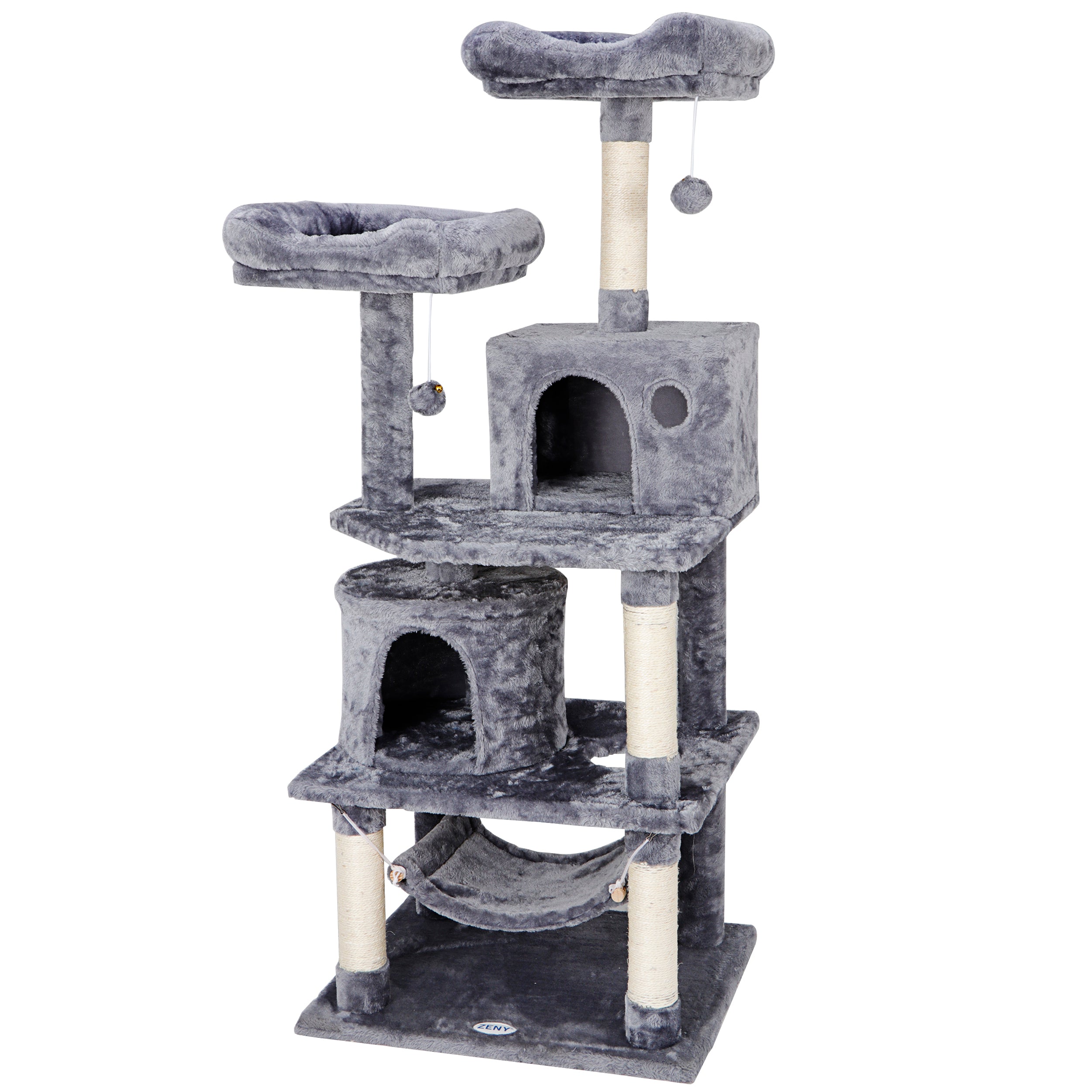 ZENY 57.1'' Cat/Kitten Tree Multi-Level Tower Furniture Play House