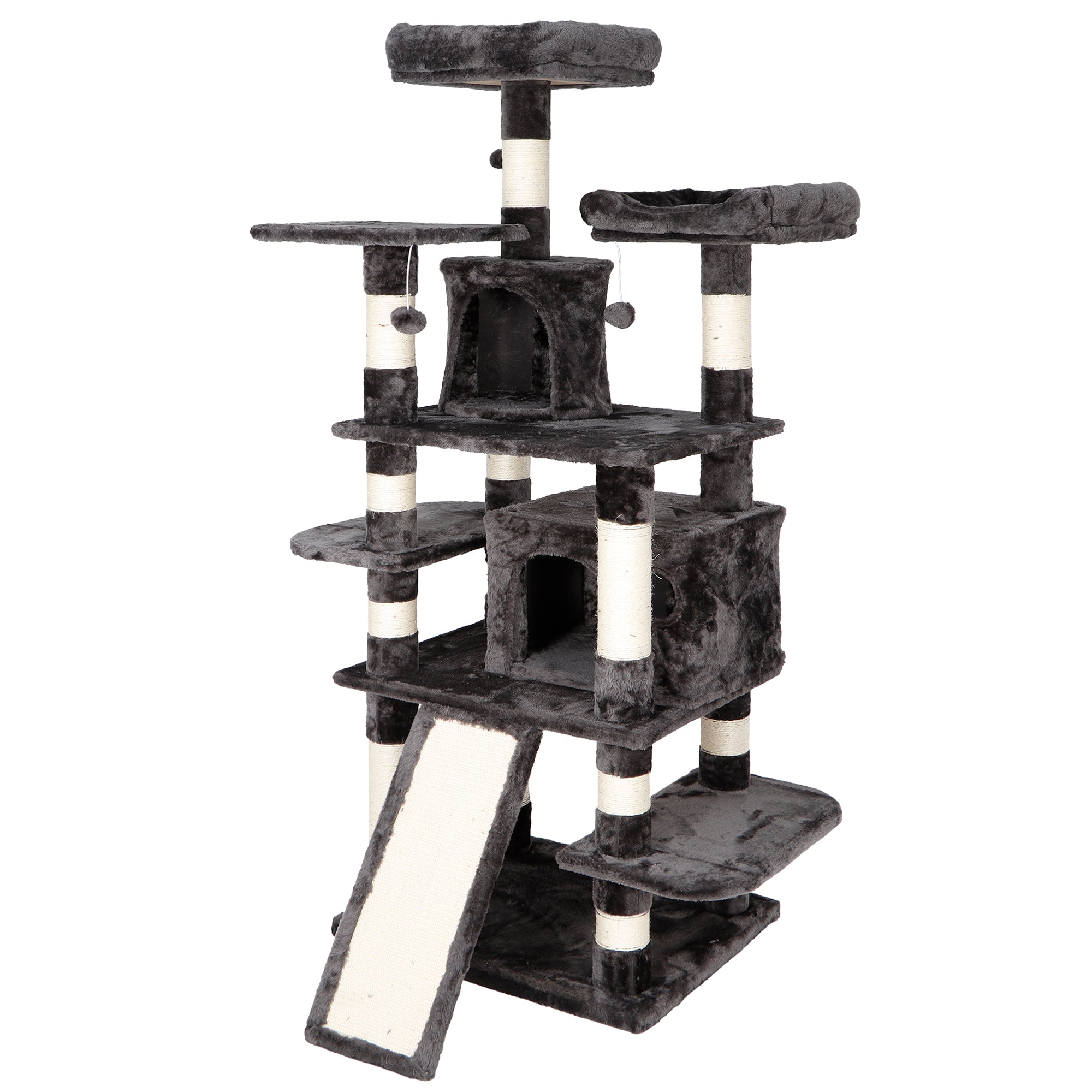 ZENY 67in Cat Trees with Sisal Scratching Posts Perches and Condo