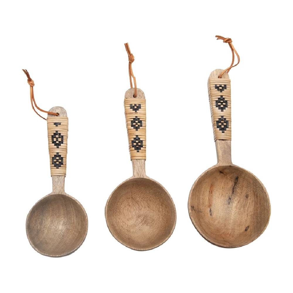 Mango Wood Scoops - Set of 3