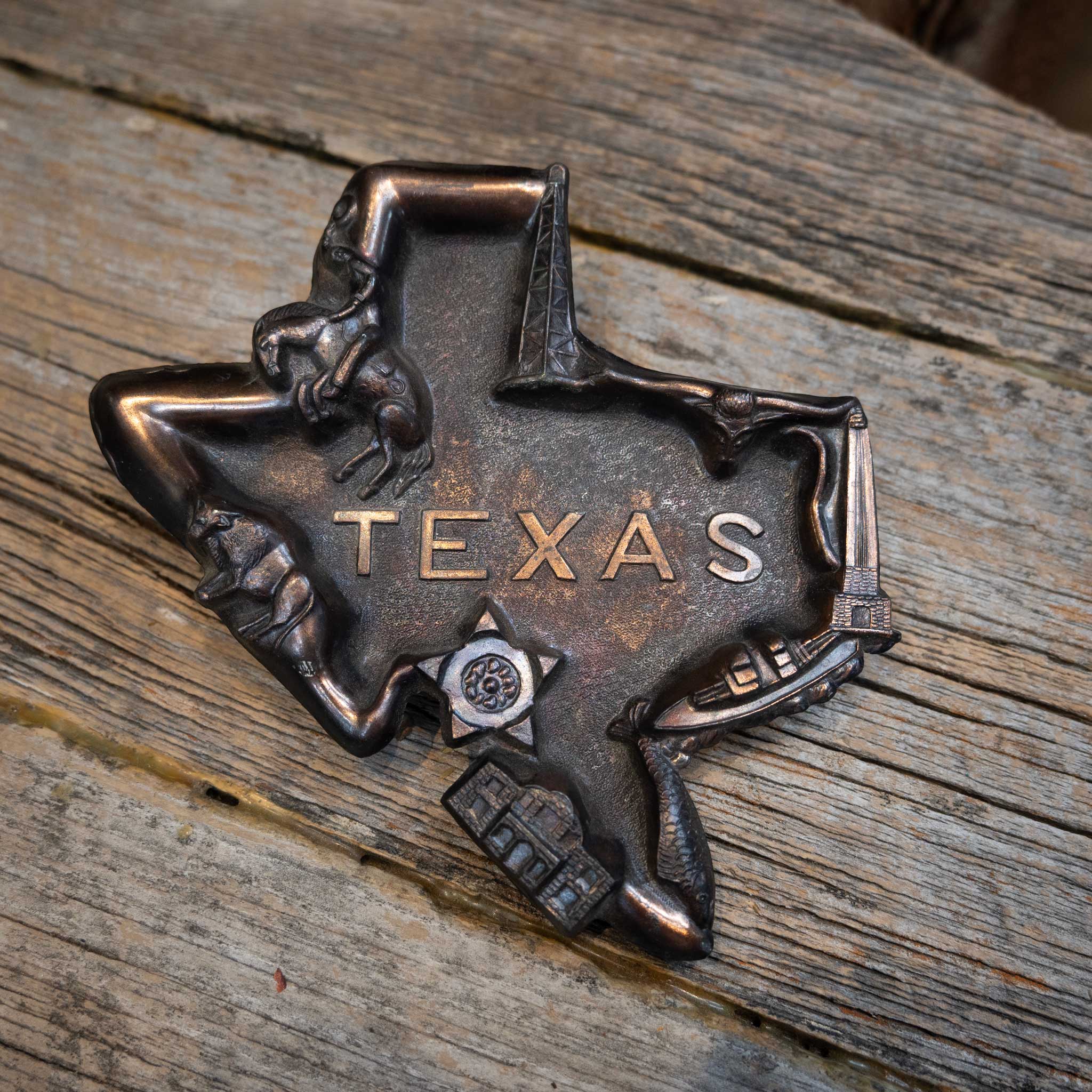 1950's Texas Souvenir Ashtray