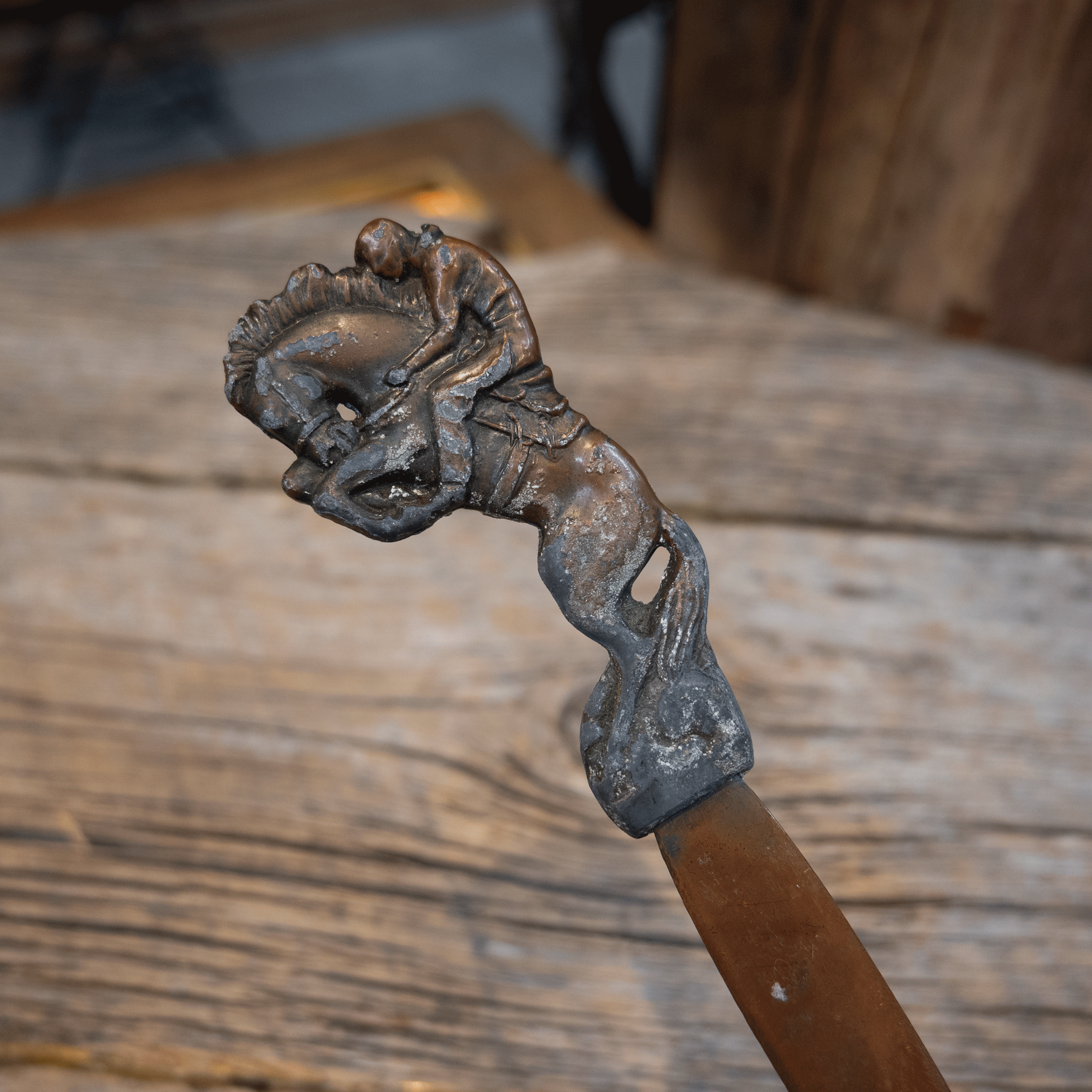 Heavy Antique Bucking Horse Letter Opener