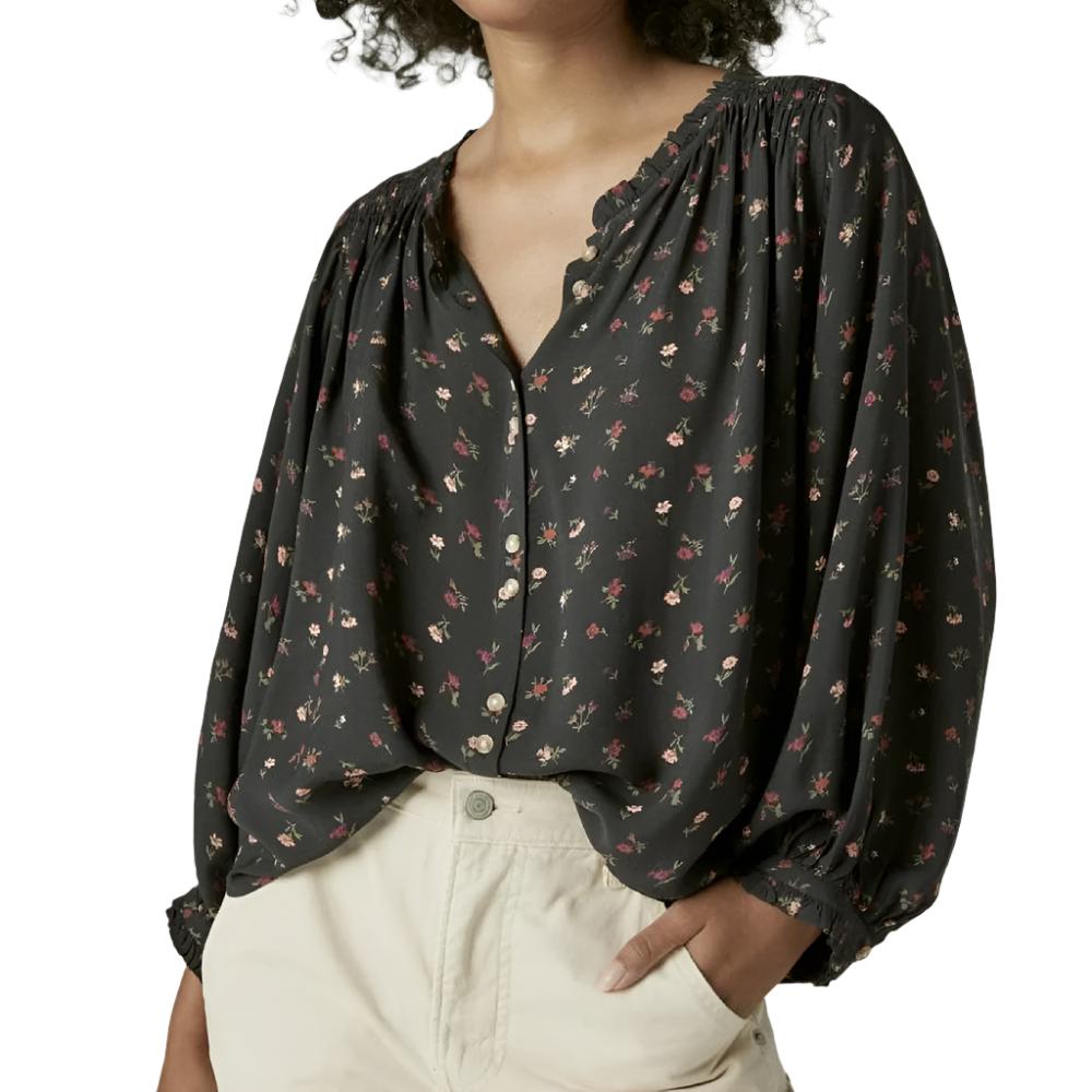 Lucky Brand Floral Button Front Shirt