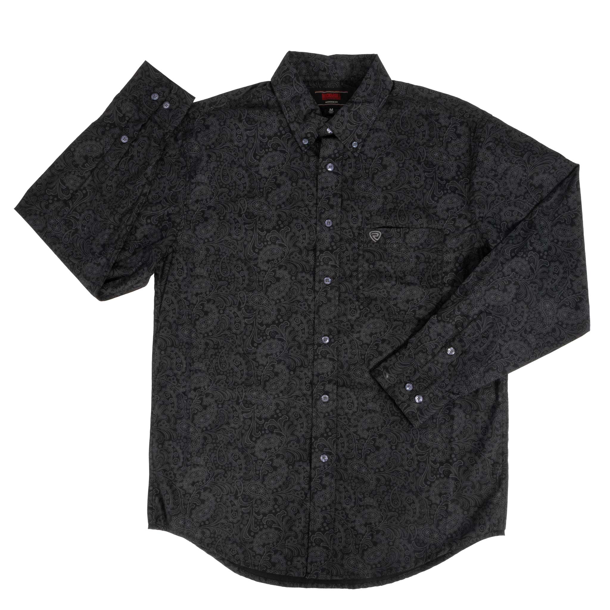 Rock & Roll Denim Men's Paisley Button Down Shirt