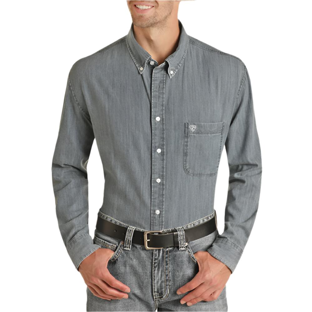 Rock & Roll Denim Men's Solid Twill Shirt