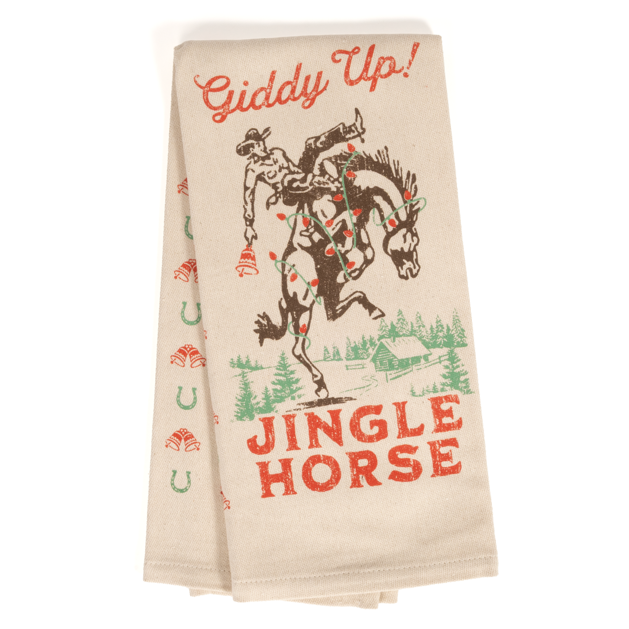 Giddy Up Jingle Horse - Kitchen Towel