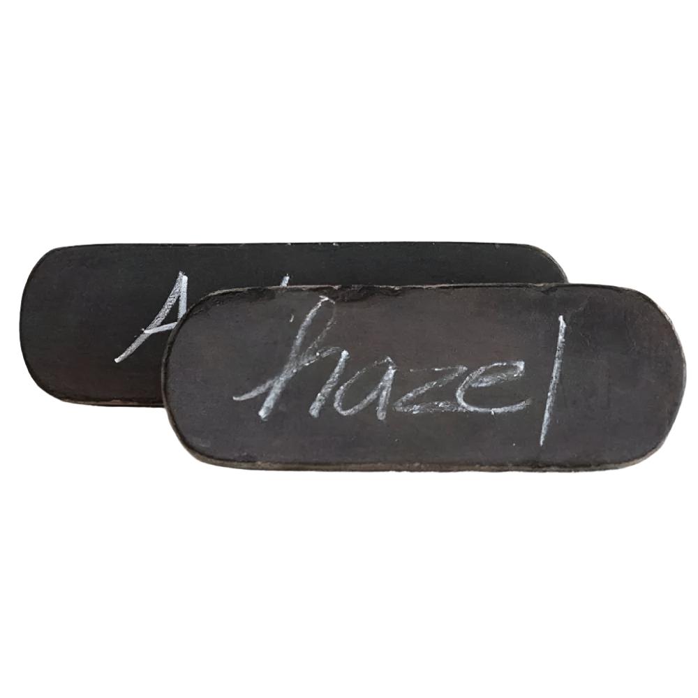 Black Chalkboard Found Wood Standing Sign