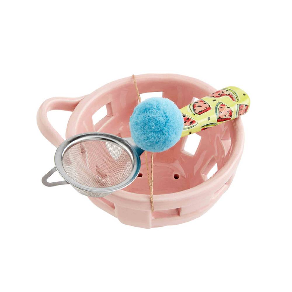 Mud Pie Colorful Berry Bowl Set - Pink - FINAL SALE