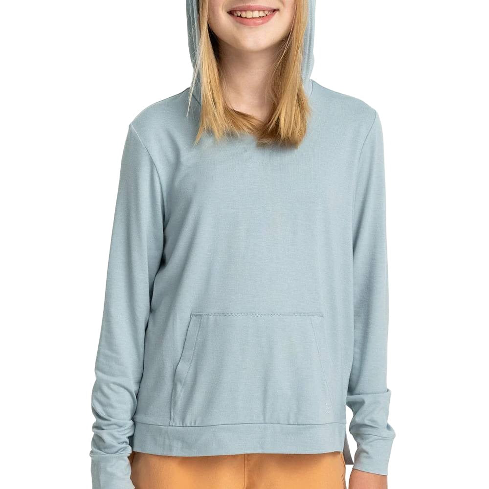 Free Fly Girl's Bamboo Shade Hoodie - Ocean Mist