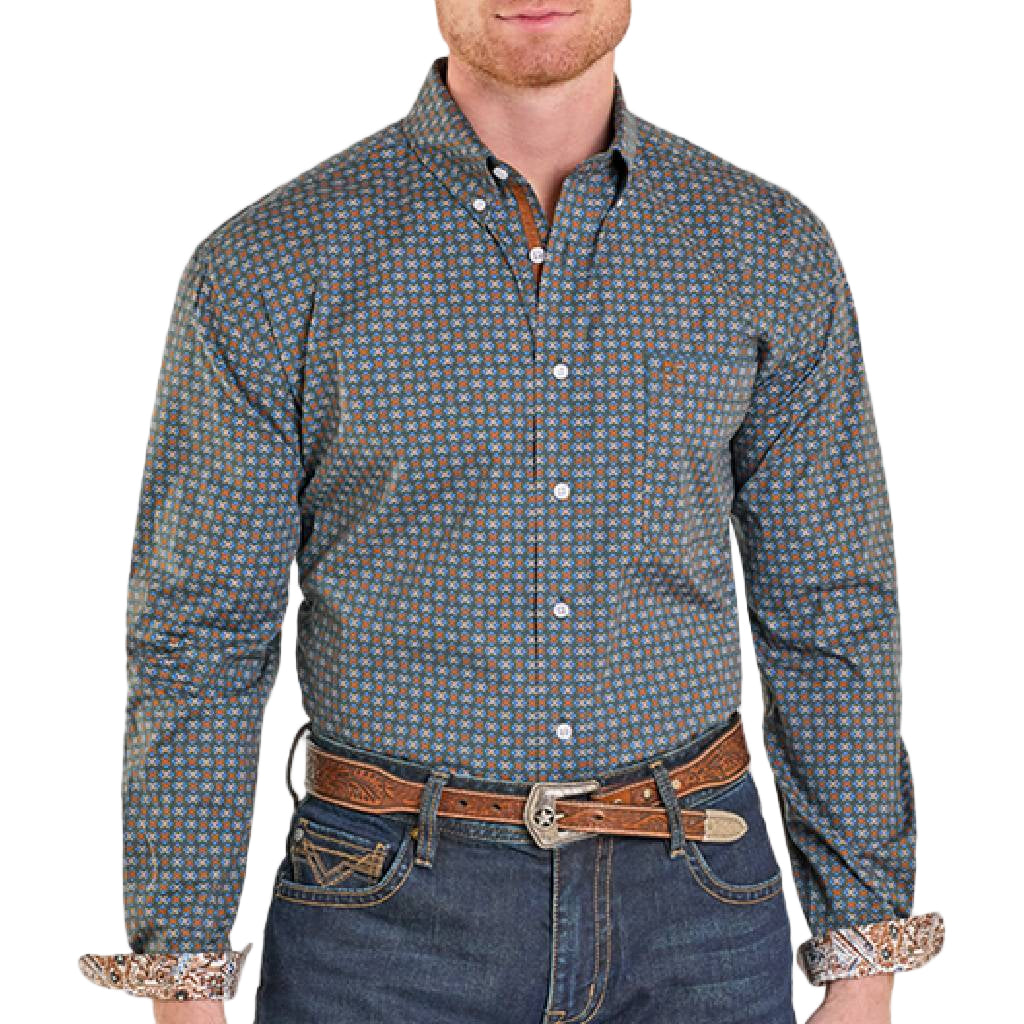 Panhandle Slim Men's Rough Stock Geo Print Button Down Shirt