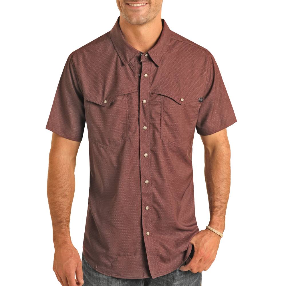 Rock & Roll Denim Men's Micro Geo Tek Western Shirt
