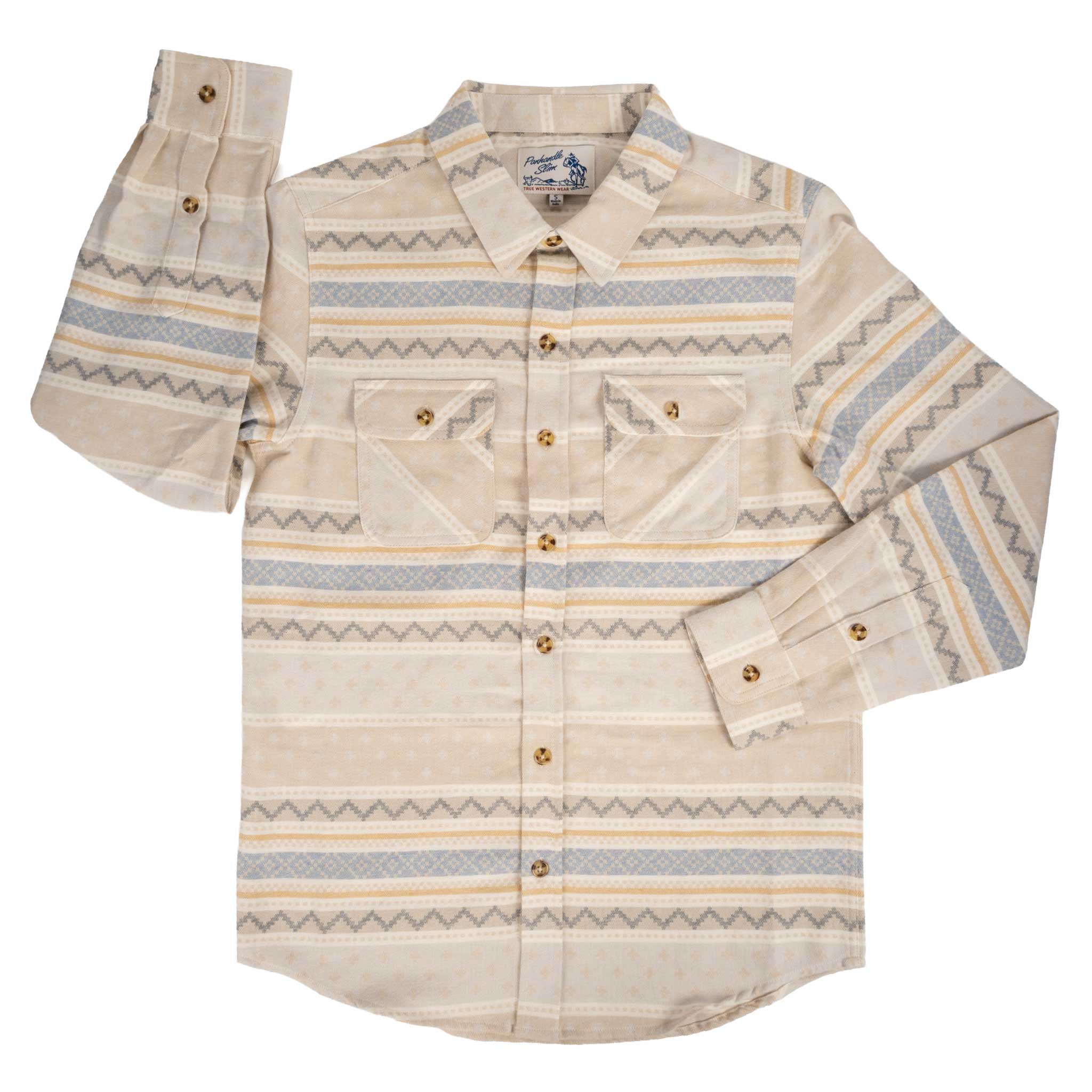 Panhandle Slim Men's Aztec Stripe Jacquard Shacket