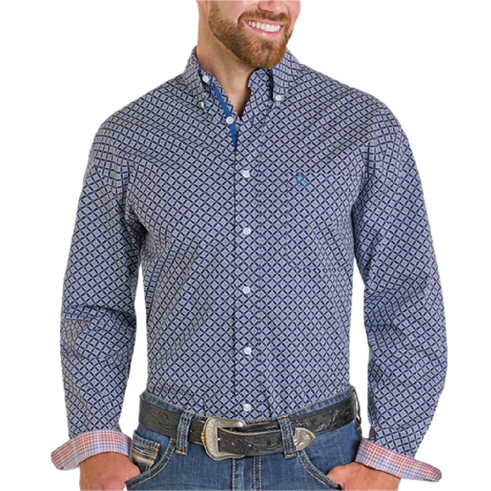 Panhandle Slim Men's Diamond Button Down Shirt
