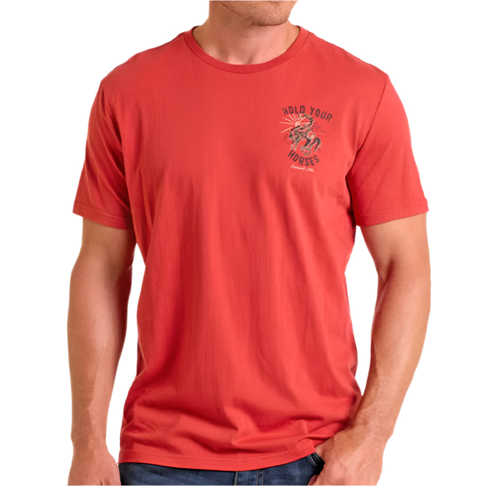 Panhandle Slim Men's Hold Your Horses Graphic Tee