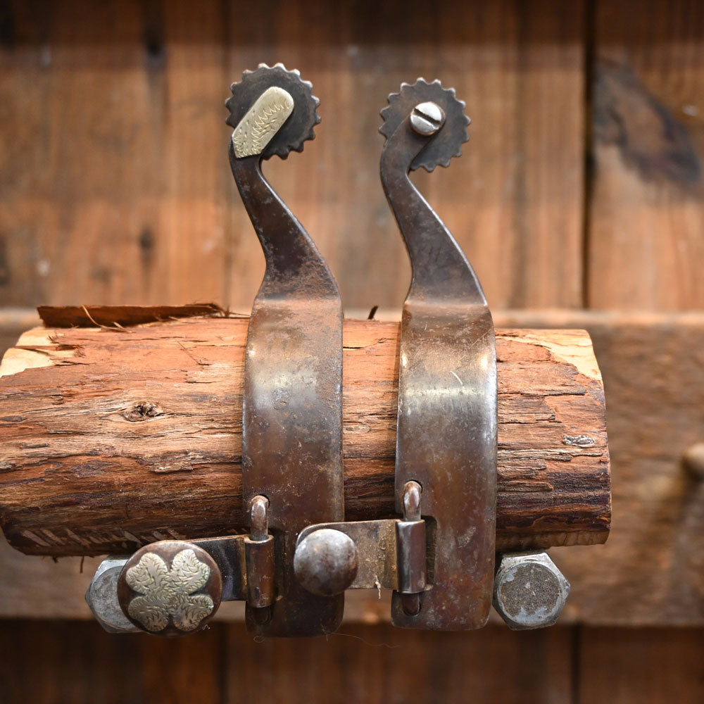 Andre Silver Mounted Spurs 14 pt.