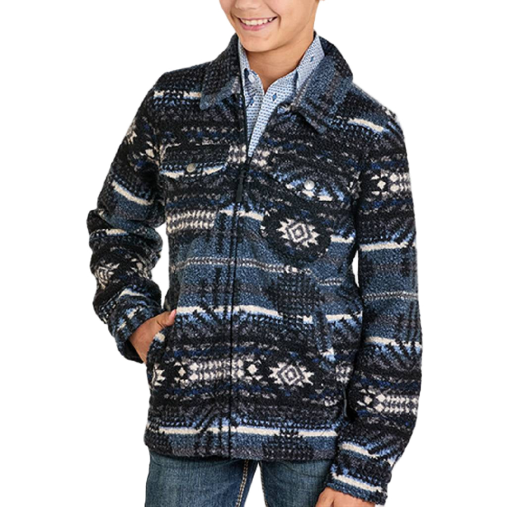 Panhandle Slim Boy's Printed Berber Jacket