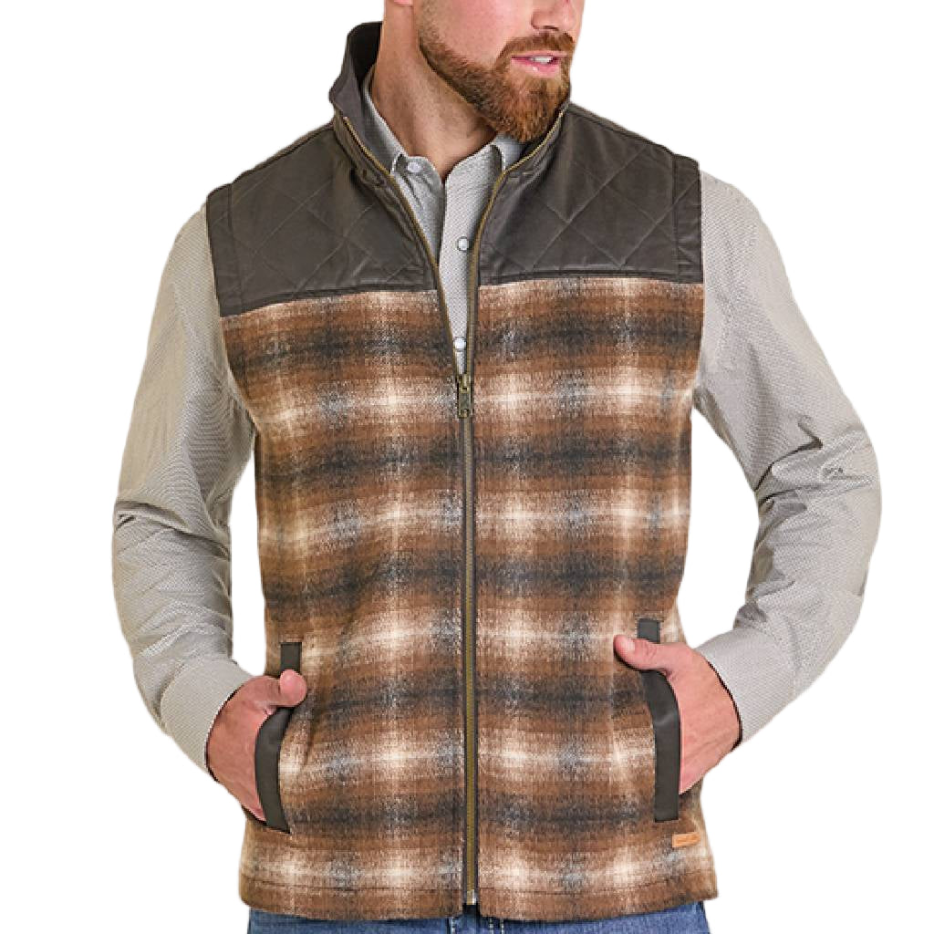 Panhandle Slim Mens Plaid Vest