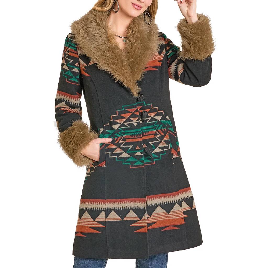 Panhandle Slim Women's Border Print Coat