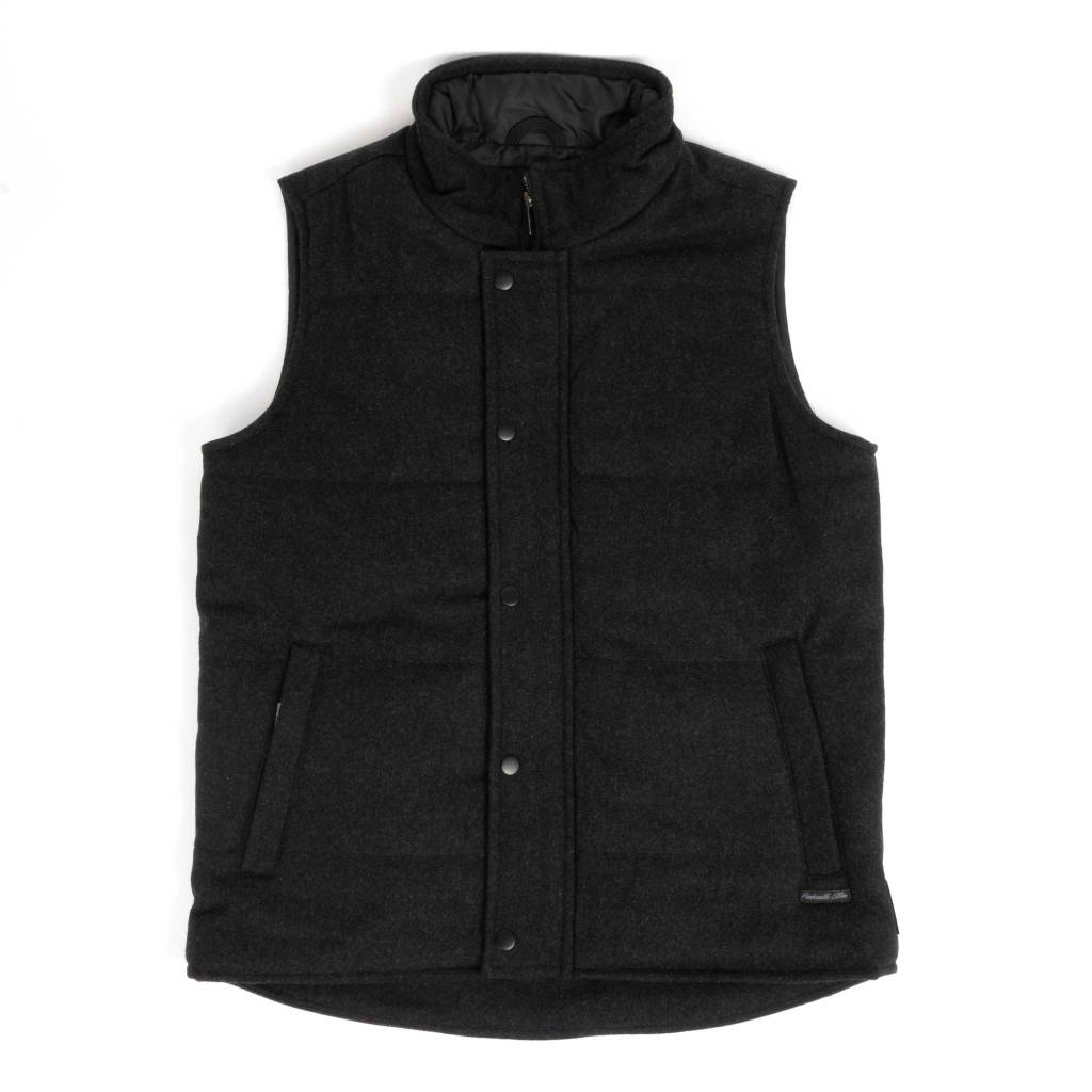 Panhandle Slim Men's Solid Heather Puffer Wool Vest