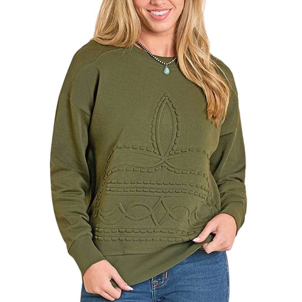 Panhandle Slim Women's Boot Stitch Sweater
