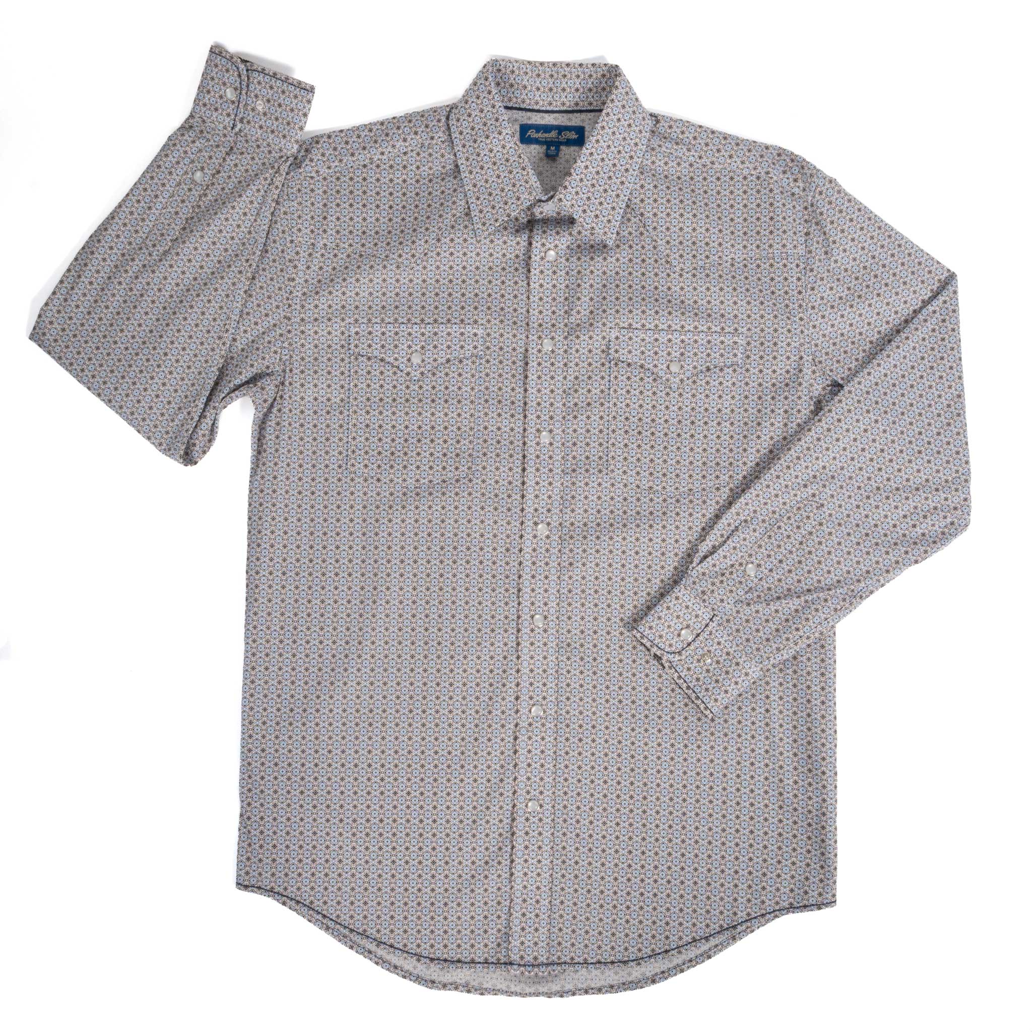 Panhandle Slim Men's Geo Print Pearl Snap Shirt