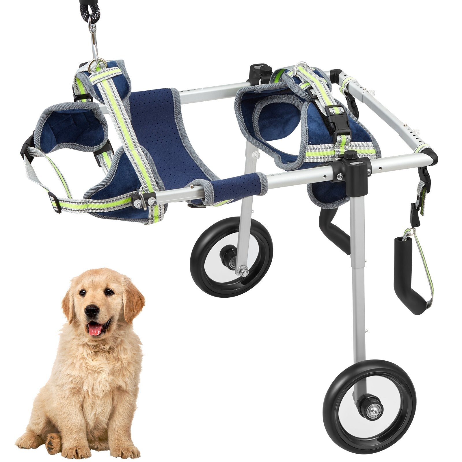 GlamourStride 2-Wheel Dog Wheelchair  Small Mobility Support Edition