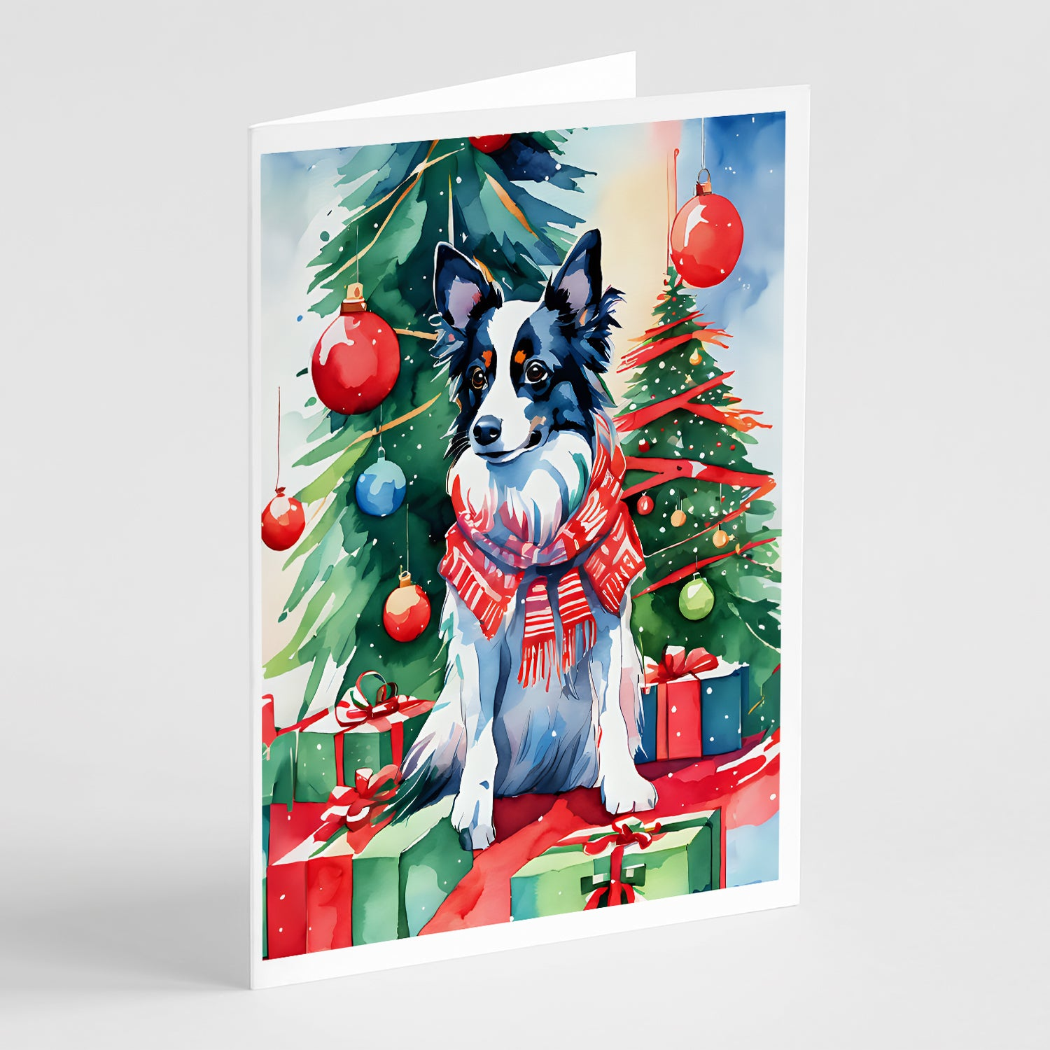 Papillon Christmas Greeting Cards Pack of 8