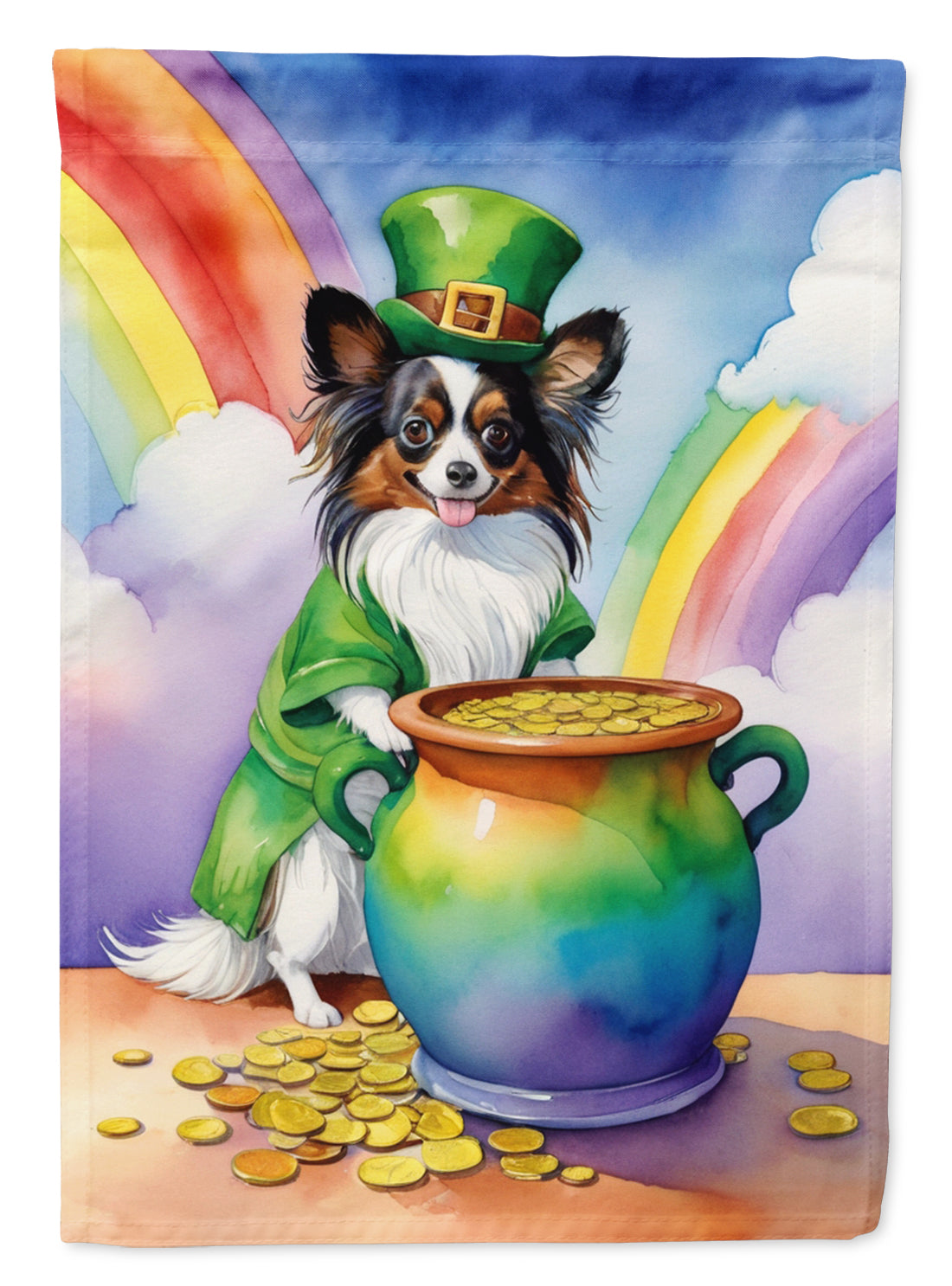 Papillon St Patrick's Day Garden Flag