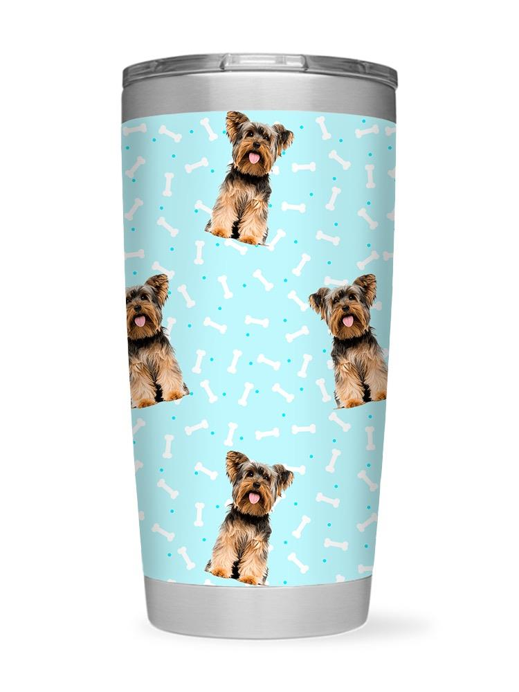 York Dog Puppy Sitting Tumbler -SPIdeals Designs