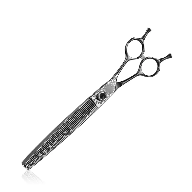 Jason 8 Inch Dog Thinning Scissors Ergonomic Pets Grooming Thinner Blender Shears Cat Trimming Texturizing With Offset Handle, S