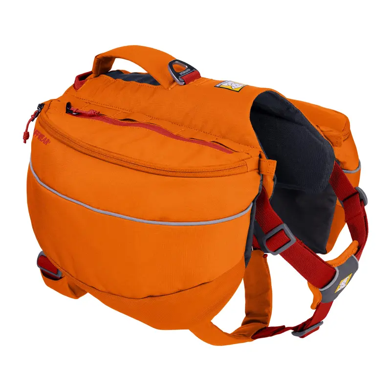 Ruffwear, Approach Dog Backpack, Hiking And Camping Pack With Saddlebags, Campfire Orange, Large/X-Large