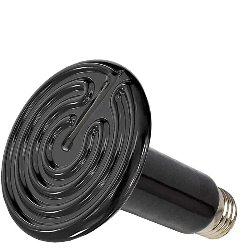 BOEESPAT 250W Ceramic Heat Emitter Reptile Heat Lamp Bulb Chicken Heater Light for Pet Brooder Coop Lizard Turtle Aquarium Snake