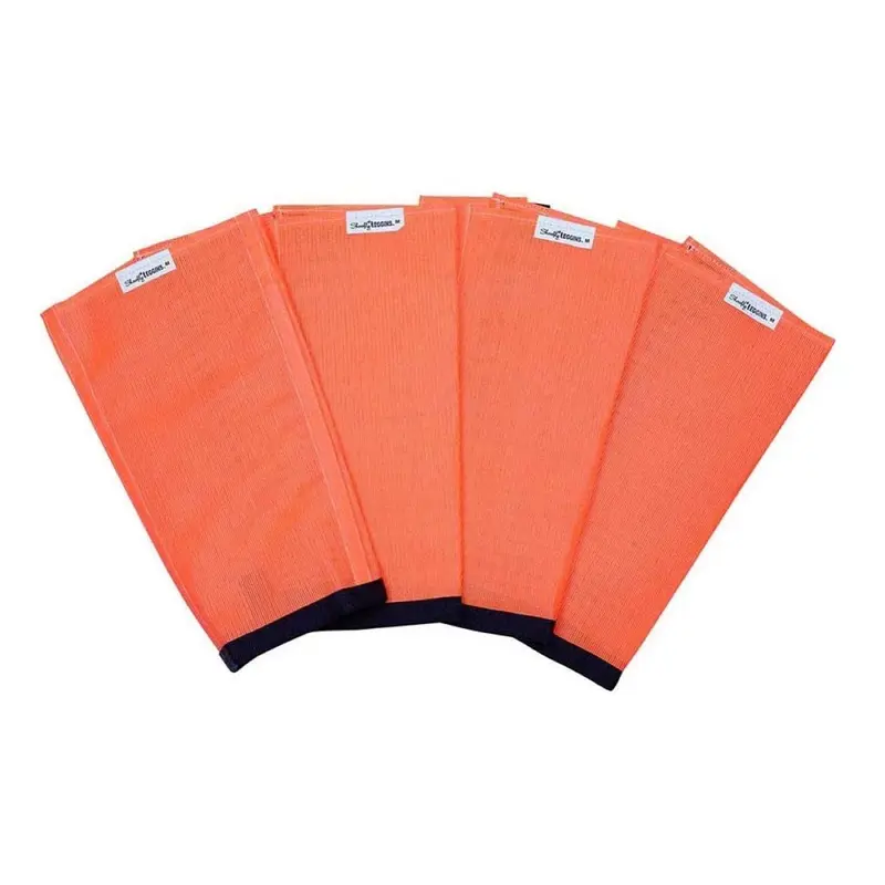 SHOOFLY Horse Leggins, Prevent Paintful Fly Bites, Reduces Stress & Stomping, Chemical-Free Plastic Mesh Material (Orange/Medium