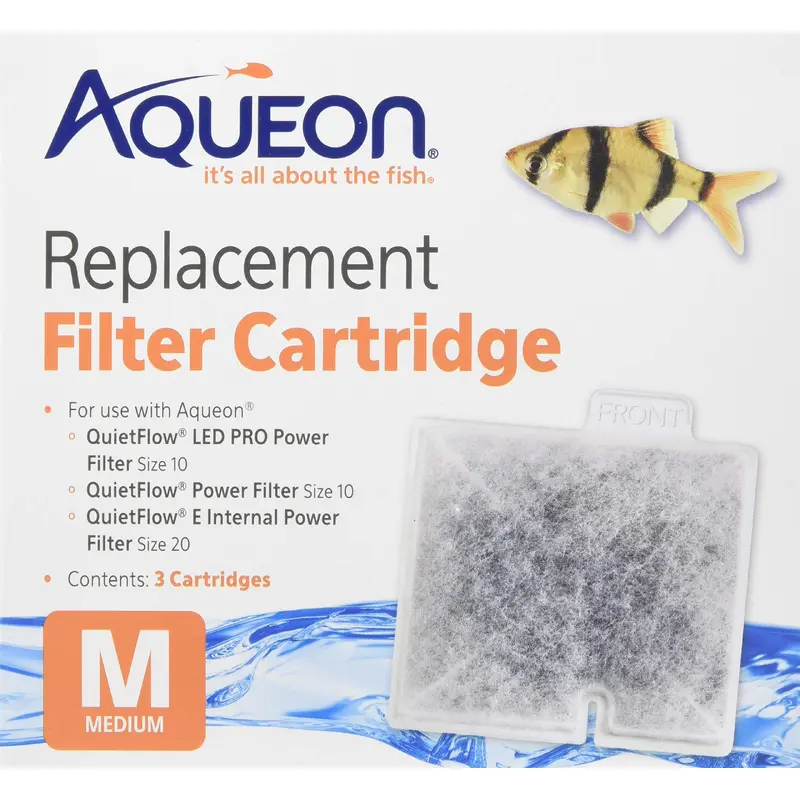 (2 Boxes) Aqueon 06084 Filter Cartridge, Medium, 3-Pack Each