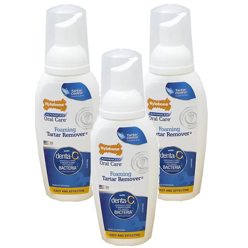 (3 Pack) Nylabone Advanced Oral Care 4 Ounce Dog Foaming Tartar Remover