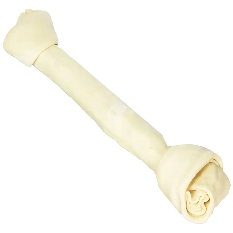 (2 Pack) Knotted Rawhide Bone, 15 Inches Each
