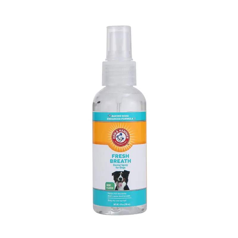 Arm & Hammer for Pets Fresh Breath Dental Spray for Dogs | Reduce Plaque & Tartar Buildup Without Brushing, 4 Ounces, Mint Flavo