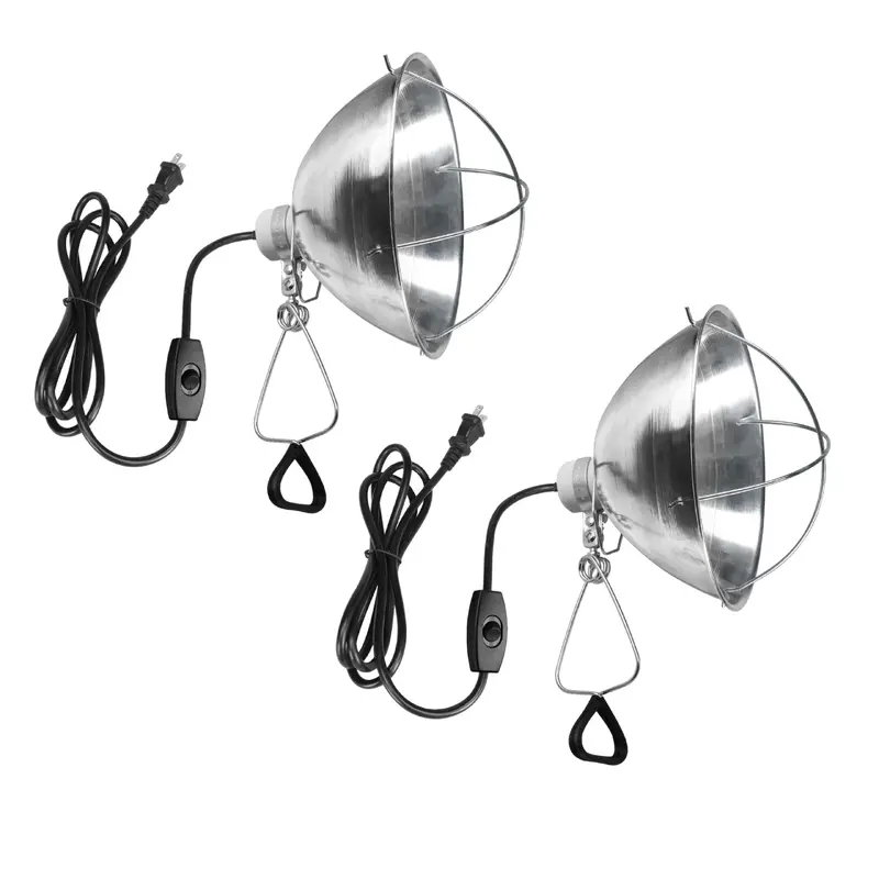 Simple Deluxe Adjustable Clamp Lamp with 10.5 Aluminum Reflector and Bulb Guard, 250W E26 Socket (Bulb Not Included), 6ft 18/2 S