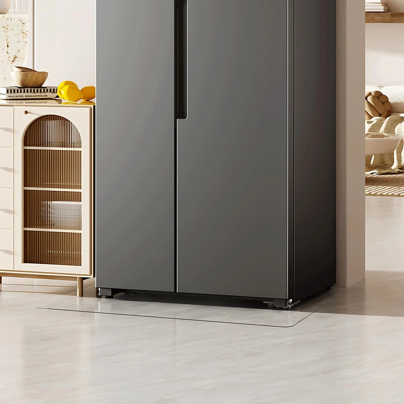 ZPAI 3   4  Transparent PVC Area Mat for Hard Floors, Small Waterproof Protector for Pet Feeding Area, Under Refrigerator, Gar