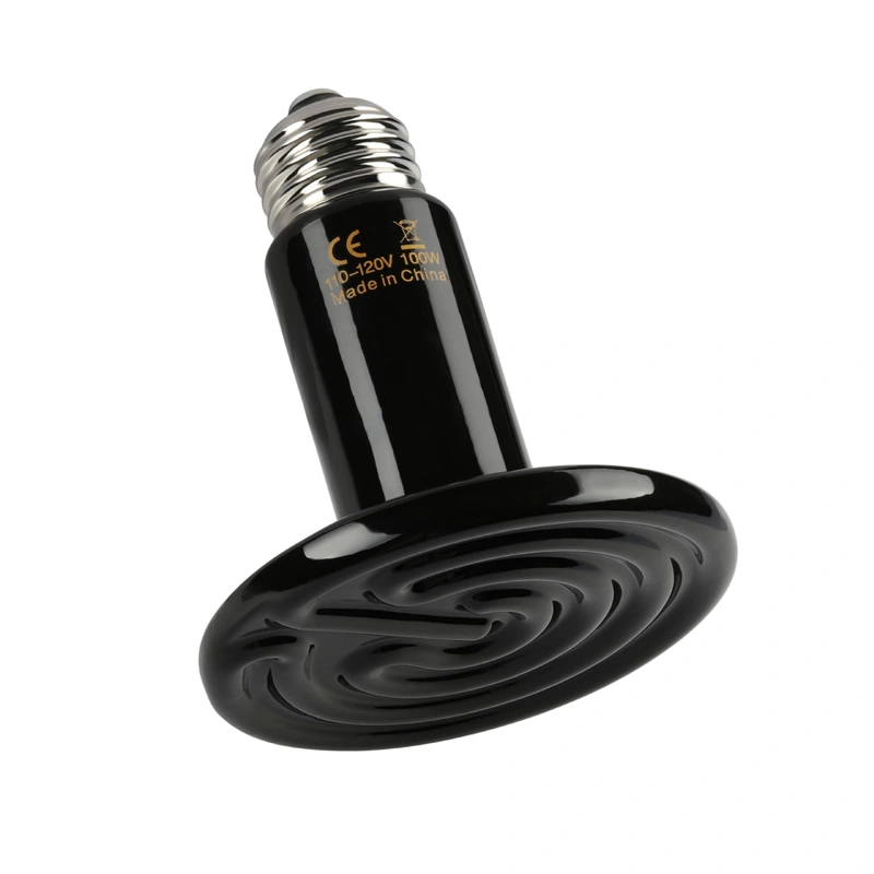 Simple Deluxe 100W Ceramic Heat Emitter, Reptile Heat Lamp No Light Emitting Heat Bulbs for Amphibian Terrarium, Bearded Dragon