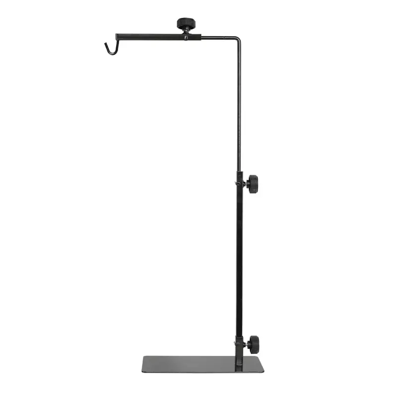 Simple Deluxe Reptile Lamp Stand, Adjustable 16''-32'' Floor Light Holder Stand Metal Bracket For Reptile Glass Terrarium Heatin