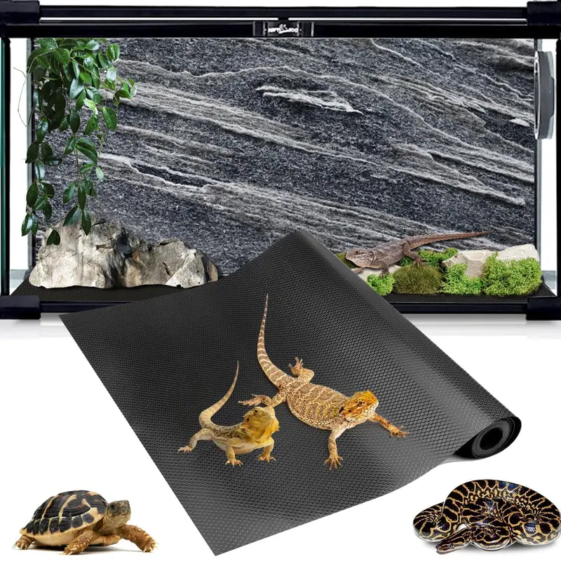 120 Gallon Reptile Terrarium Mat Liner, 96'' X 24'' Bearded Dragon Tank Accessories, Bearded Dragon Substrate Flooring For 4X2X2