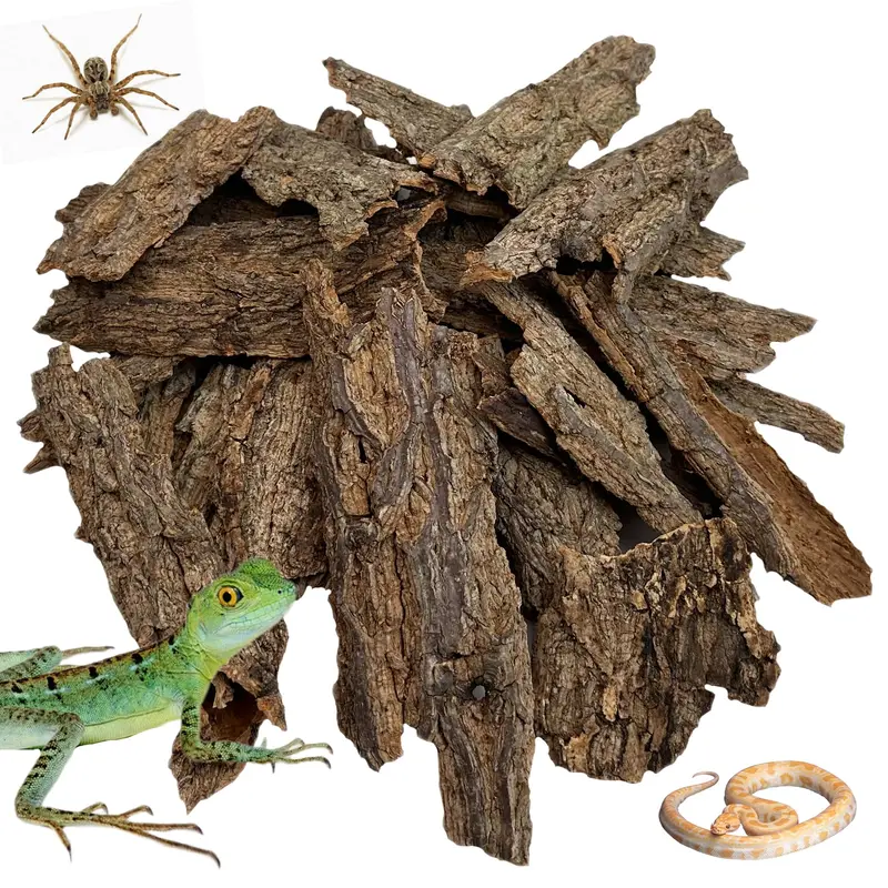 Apatal Reptile Cork Bark Bulk 2 Lb Cork Wood For Terrarium, Natural Flat Cork Bedding Terrarium Substrate For Bearded Dragon Sna