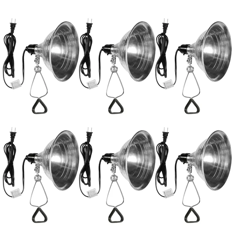Simple Deluxe Clamp Lamp Light With 8.5 Inch Aluminum Reflector Up To 150 Watt E26 (No Bulb Included) 6 Feet 18/2 Spt-2 Cord, 6-